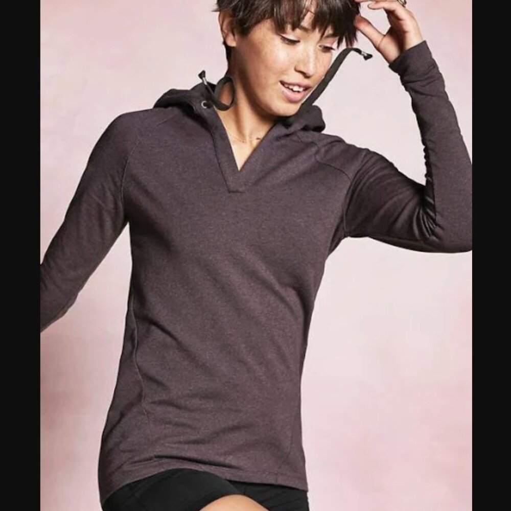 Athleta Idyllwild Hoodie Purple Pullover Large